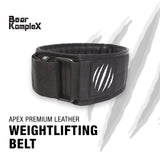 Bear KompleX "APEX" Premium Leather Velcro Weight Lifting Belt